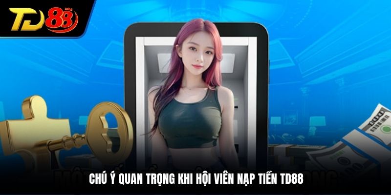 Chú ý quan trọng khi hội viên nạp tiền TD88