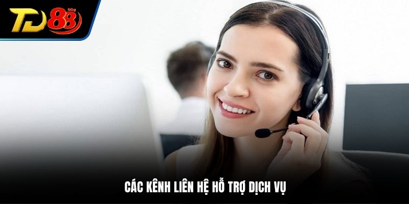 Các kênh liên hệ hỗ trợ dịch vụ